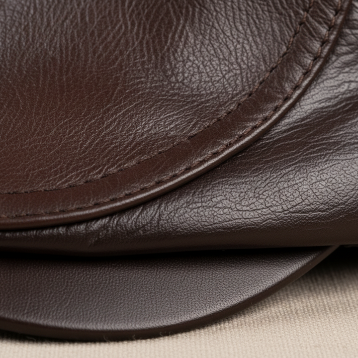 Hanz Leather Driver Cap