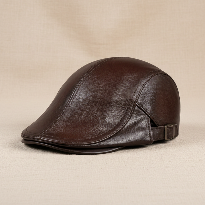 Hanz Leather Driver Cap