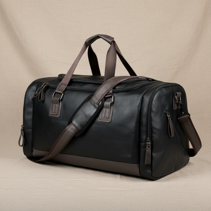 Oskar Leather Travel Bag