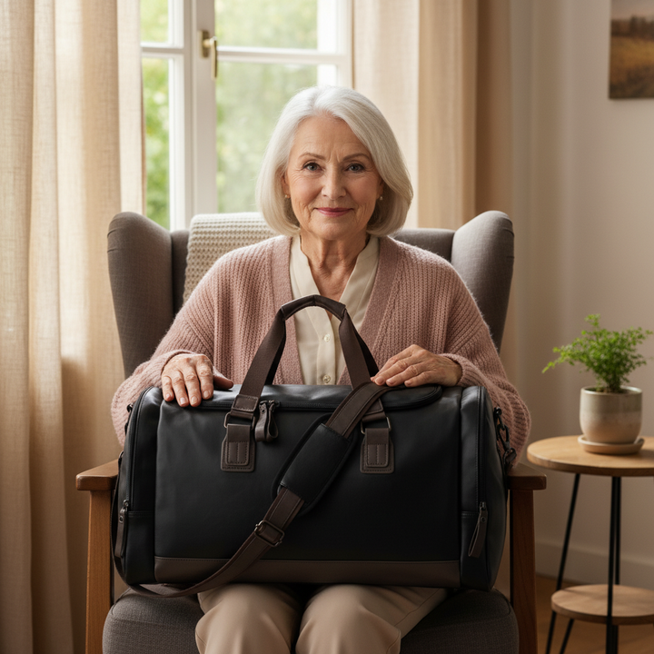 Oskar Leather Travel Bag