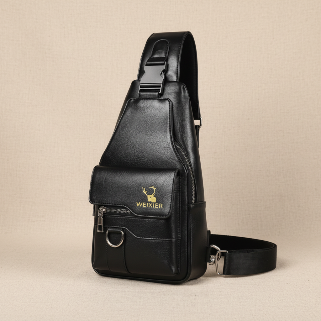 Noah Leather Chest Pocket