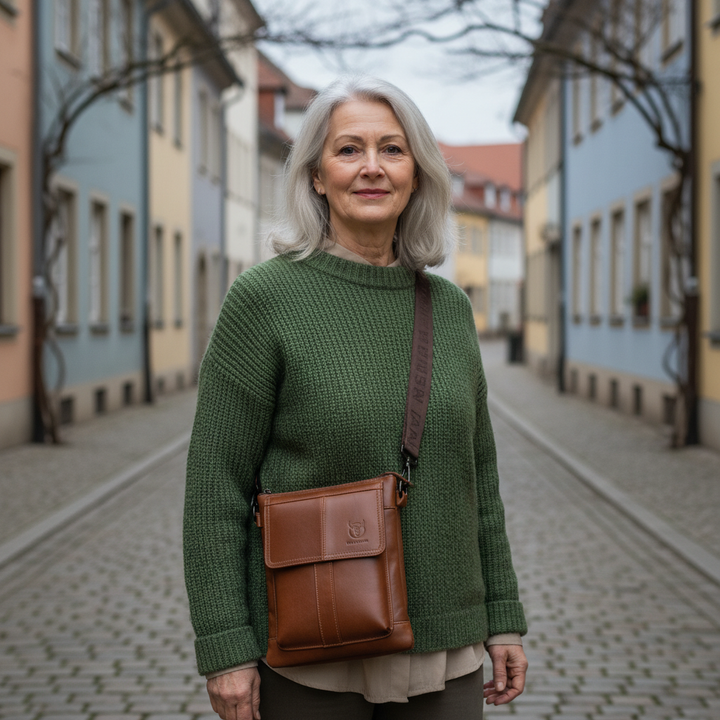 Anton Leather Shoulder Bag