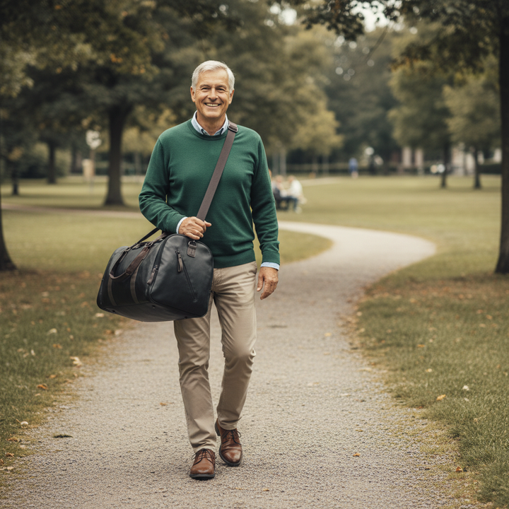 Oskar Leather Travel Bag